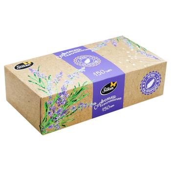 Серветки в коробці Silken Мікс Крафт 2-шарові 150шт - купити, ціни на МегаМаркет - фото 4