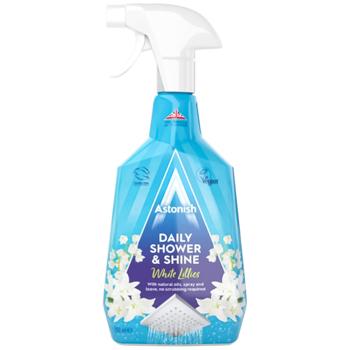 Astonish Daily Shower & Shine White Lilies Shower Cleaner Spray 750ml