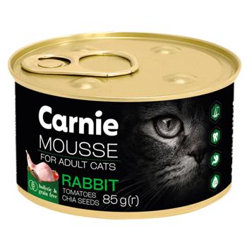Carnie Meat Mousse with Rabbit, Tomatoes and Chia Seeds Wet Food for Adult Cats 85g - buy, prices for Grono - photo 1