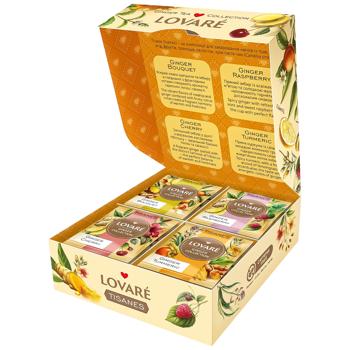 Чай трав'яний Lovare Assorted Tisanes Ginger Collection 1,5г х 32шт - купити, ціни на МегаМаркет - фото 3