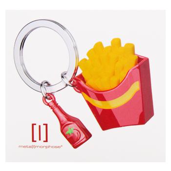 Брелок Metalmorphose French Fries with Ketchup Bottle - купить, цены на - фото 3