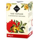 Чай чорний Rioba з ароматом персика 100г