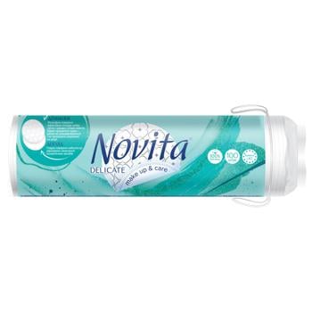 Диски ватные Novita Delicate косметические 100шт - купить, цены на Восторг - фото 1