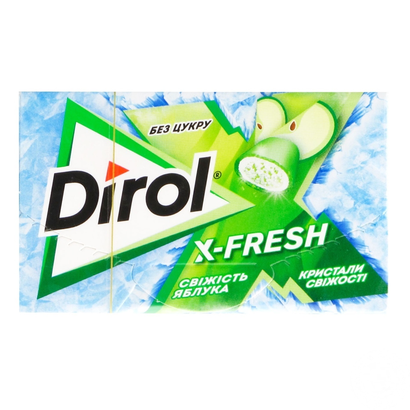 

Жувальна гумка Dirol X-fresh свіжість яблука 18г