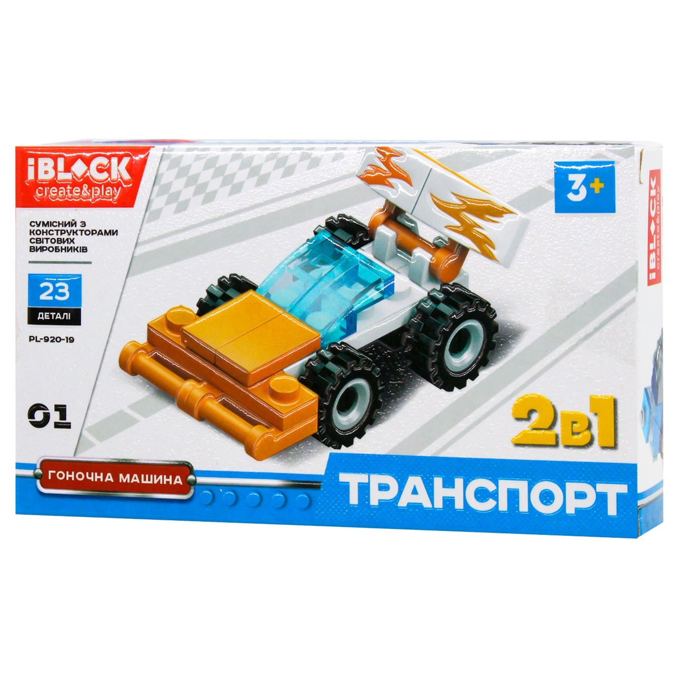 

Игрушка Iblock Конструктор Транспорт PL-920-19