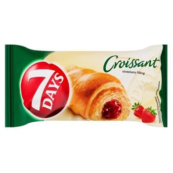 7 Days Croissants with Strawberry Filling 60g