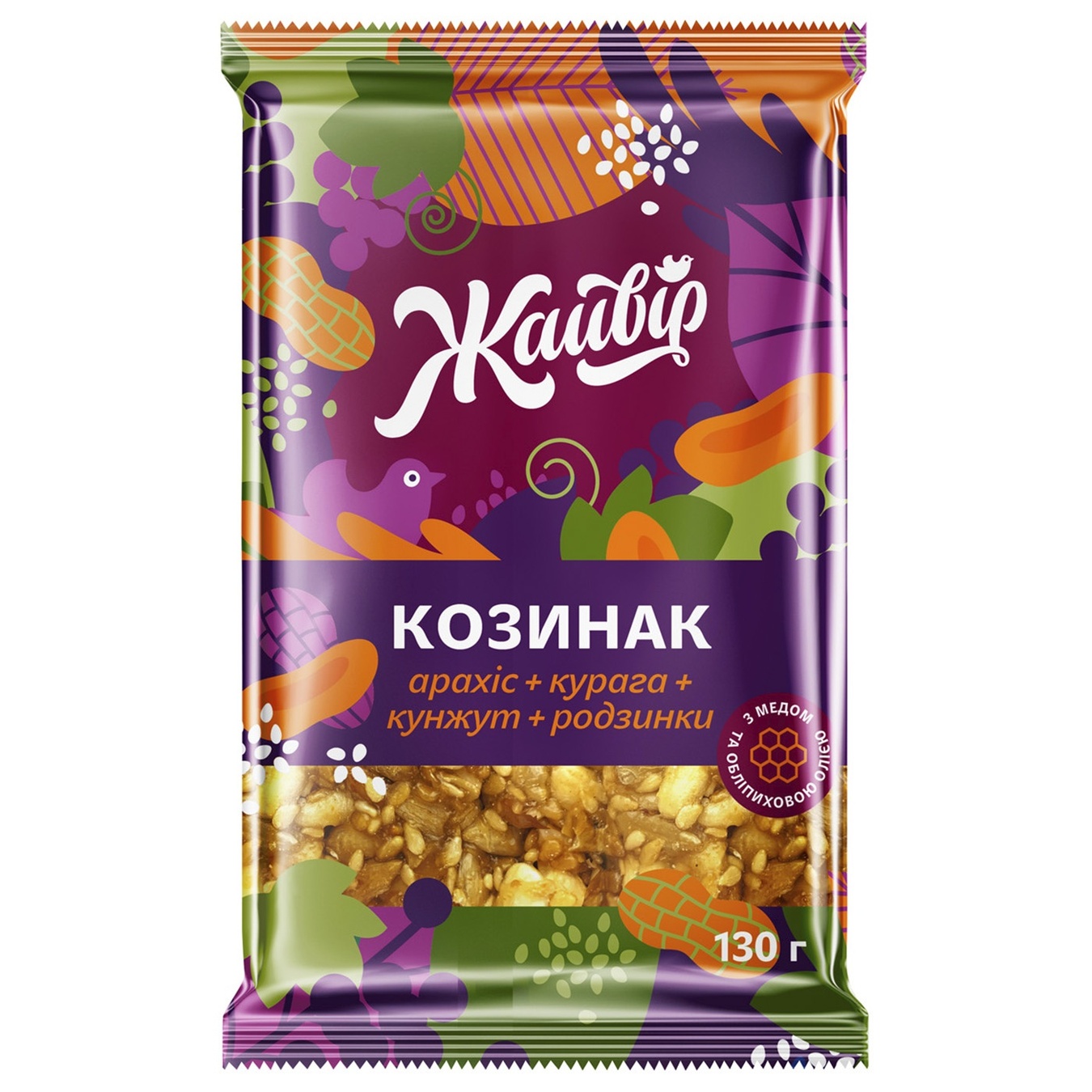 

Козинак Жайвир Фруктово-ореховый 130г