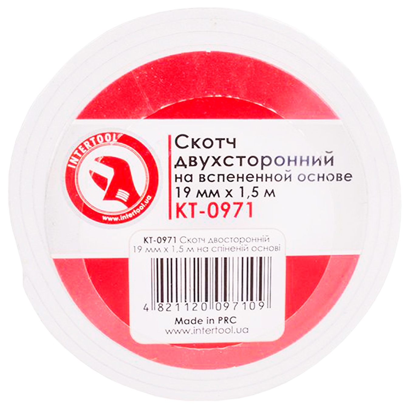 

Скотч Intertool двусторонний 19мм*1.5м KT-0971