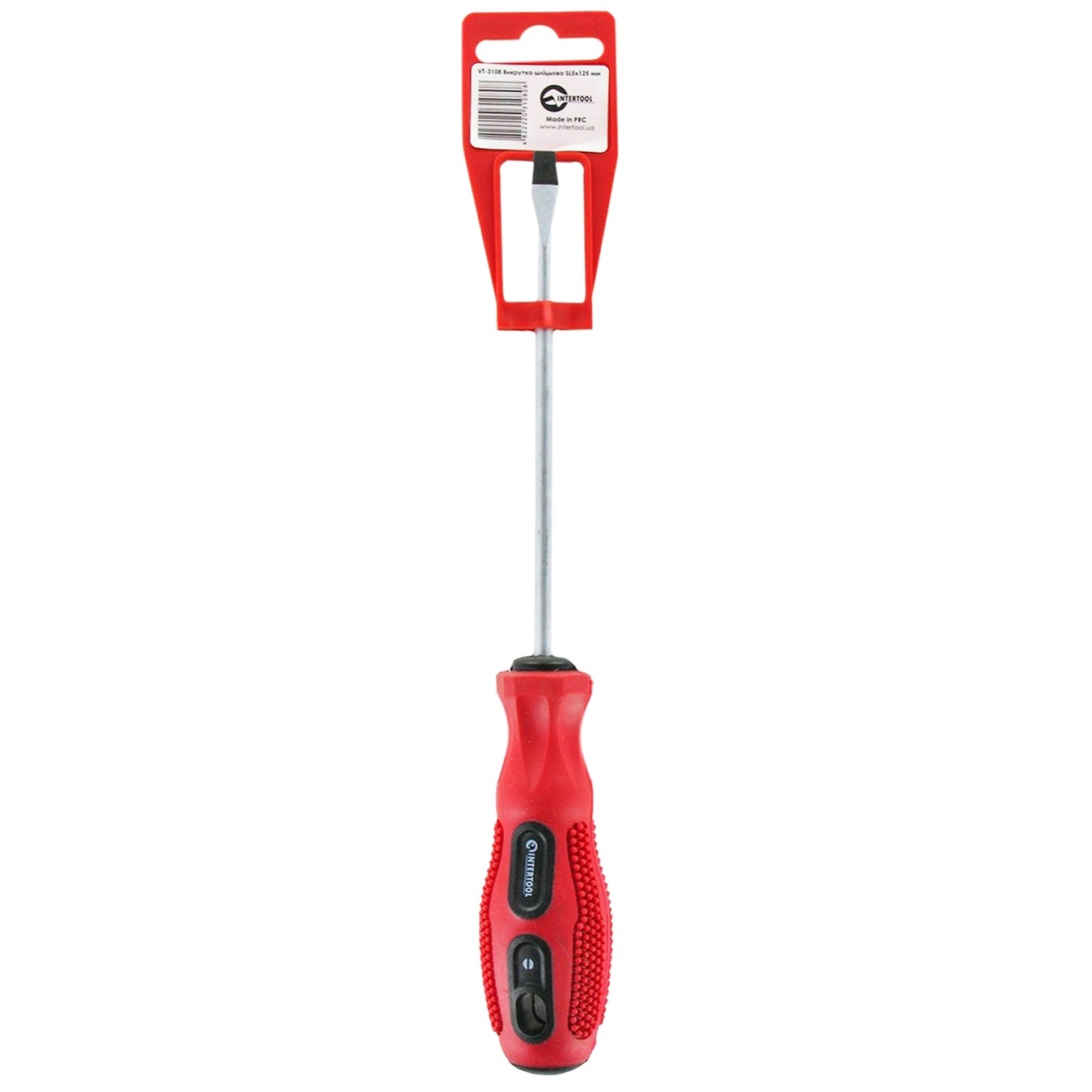 

Отвертка Intertool VT-3108 шлицевая SL5х125мм VT-3108