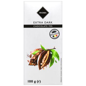Rioba Extra Dark Chocolate 70% 100g - buy, prices for METRO - photo 1
