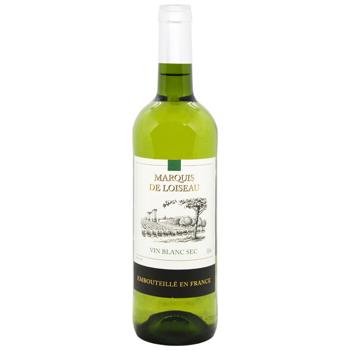 Marquis De Loiseau White Dry Wine 11.5% 0.75l