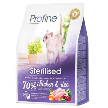 Корм сухой Profine с курицей и рисом для стерилизованных кошек 2кг - купить, цены на MasterZoo - фото 1