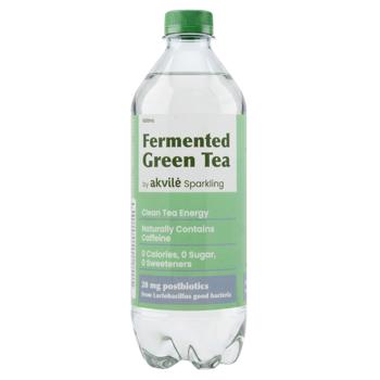 Напій газований Аkvile Fermented Green Tea з пробіотиком 0,6л - купити, ціни на NOVUS - фото 1