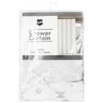 Шторка для душа узор серебряный 180*180см