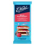 E.Wedel Milk Chocolate with Raspberry Filling 100g