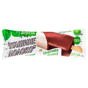 Мороженое Белая Береза Птичье молоко пломбир в сливочной глазури 80г - купить, цены на Таврия В - фото 1