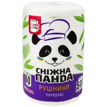 Рушники паперові Сніжна Панда 2-шарові 1шт - купити, ціни на Восторг - фото 1