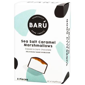 Маршмелоу Baru Соленая карамель в черном шоколаде 120г - купить, цены на За Раз - фото 1
