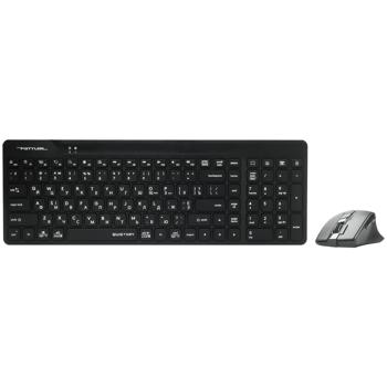 A4Tech Fstyler FG2400 Air Black Keyboard + Mouse Wireless Set - buy, prices for Auchan - photo 1