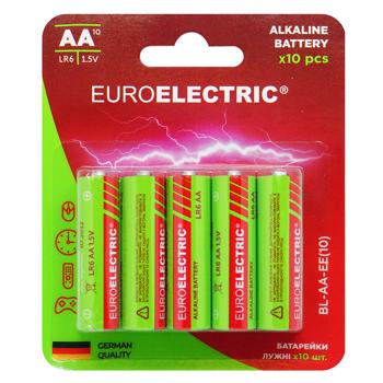 Euroelectric Alkaline Batteries AA/LR6 1.5V 10pcs - buy, prices for NOVUS - photo 1