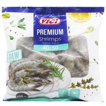 Vici Frozen King Shrimps Head on Shell on 40/50 500g - buy, prices for COSMOS - photo 1