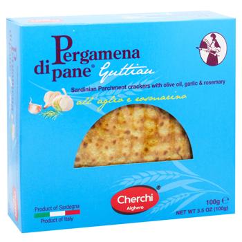 Cherchi Crispbreads with Garlic and Rosemary 100g - buy, prices for WINETIME - photo 2