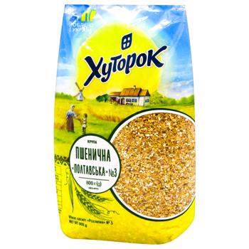 Khutorok Poltava №3 Wheat Groats 800g - buy, prices for COSMOS - photo 1