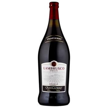 Вино ігристе Zonin Lambrusco червоне 8,5% 1,5л