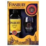 Finsbury London Dry Gin 37.5% 0.7l + Glass 465ml