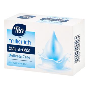 Teo Tete-a-Tete Rich Milk Delicate Care Soap Bar 90g - buy, prices for METRO - photo 1