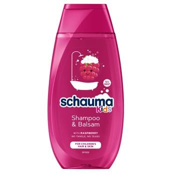 Шампунь-бальзам Schauma Kids для дівчаток без сліз і сплутування 250мл - купити, ціни на Торба - фото 1