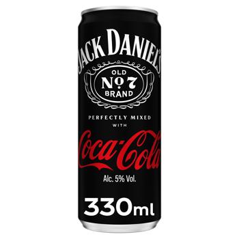 Jack Daniel's&Coca-Cola Tennessee Whiskey Low-Alcohol Drink 5% 0.33l - buy, prices for COSMOS - photo 2