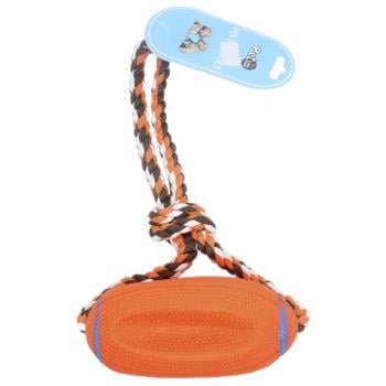 Pet Fang Fang Rugby with Rope Toy for Dogs 30cm - buy, prices for COSMOS - photo 3