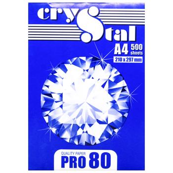 Папір Crystal Pro А4 80г/м2 500 аркушів - купити, ціни на Auchan - фото 1