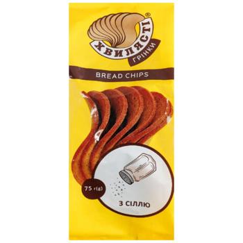 Rusks Hvylyasti rye-wheat salt 75g Ukraine - buy, prices for Epicentr FOOD - photo 1