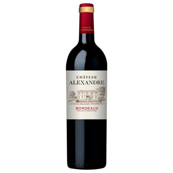 Вино Chateau Alexandre Bordeaux красное сухое 12,5% 0,75л - купить, цены на ULTRAMARKET - фото 1