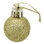 Greenwich Glitter Christmas Ball 3cm Gold