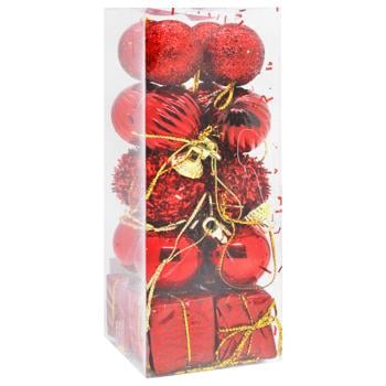 Red Christmas Tree Decorations 20pcs 3cm - buy, prices for - photo 3