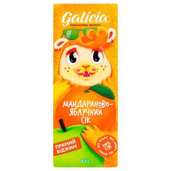 Сок Galicia мандариново-яблочный неосветленный 200мл - купить, цены на - фото 2