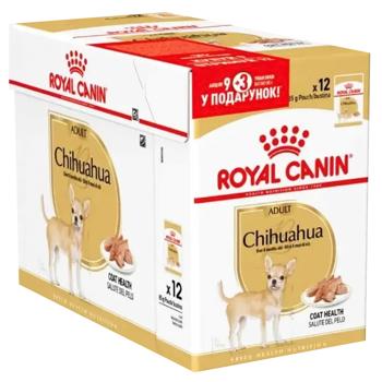 Корм вологий Royal Canin Adult з домашньою птицею для собак породи чихуахуа 9+3шт*85г