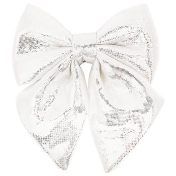 BonaDi Decorative Bow 13cm Silver