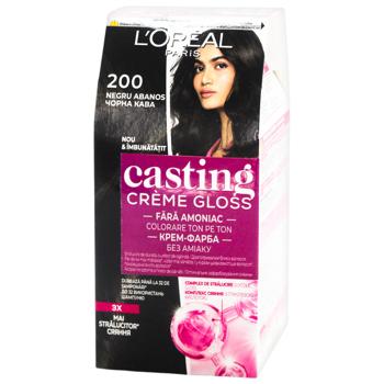 Краска для волос L'oreal Paris Casting Creme Gloss 200 Черный кофе без аммиака - купить, цены на КОСМОС - фото 3