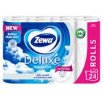Zewa Deluxe Delicate Care White 3-ply Toilet Paper 24pcs