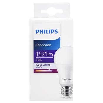 Лампа Philips Ecohome LED 840 UCCA 4000К 1521lm E27 14Вт - купить, цены на MasterZoo - фото 2