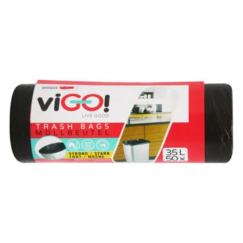 Пакеты для мусора viGO! 35л 50шт - купить, цены на NOVUS - фото 1