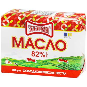 Zlagoda Extra Butter 82% 180g - buy, prices for Za Raz - photo 1