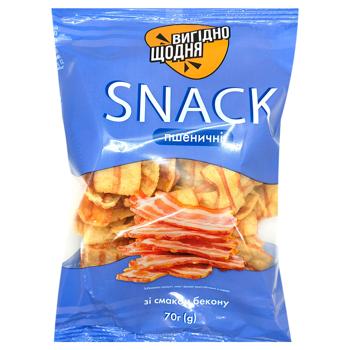 Vyhidno Shchodnia Wheat Snacks with Bacon Flavor 70g - buy, prices for Chudo Market - photo 1