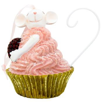 Декоративна підвісна фігурка Мишка в капкейці 11см 3 дизайни 838-440 BONADI 1 шт - купити, ціни на WINETIME - фото 5