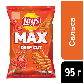 Чипси Lay`s Max Deep-cut картопляні зі смаком сальси 95г - купити, ціни на КОСМОС - фото 2