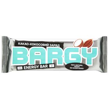 Батончик Bargy Какао-кокосовый заряд 40г - купить, цены на Эпицентр FOOD - фото 1